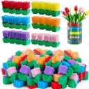 2 x 72 Pcs Spring Decoration Tulips Sponge Vase Filler 6 Colors Centerpiece Table Decoration Spring Multicolor Floral Tulips Vase Stuffer Spring Indoor Decor for Home Tiered Tray Table Centerpiece Decor