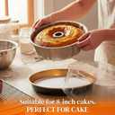10 Pack 9in Round Cake Container and 10 Pack 8in Cake Boards, Disposable Pie Platters Pizza Carrier Boxes with Dome Lids and Cardboard Bases for Homemade and Party Supplies