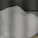 KOUFALL White Sheer Curtains 108 Inches Long for Living Room 2 Panels Set Back Tab Rod Pocket Semi Privacy Light Filtering Linen Drapes