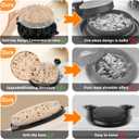 Upgraded Chicken Shredder Tool Twist for Chicken Shredder with Removable Plate, Professional Visible Meat Shredder Machine,Transparent Cover, Ergonomic Handle, Anti-Slip Chicken Grinder