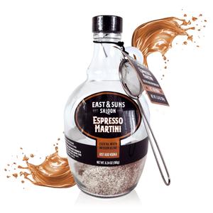 MSRF Espresso Martini Infusion Bottle | Metal Strainer Cocktail Kit Set