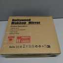 FENCHILIN Vanity Mirror with Light Lighted Makeup Mirror Vanity Makeup Mirror Smart Touch Control 3Colors Dimable Light Detachable 10X Magnification 360Rotation(White)