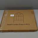 Youpehom Small 12.55"*16.53" Decorative Garden Fencing Border, No Dig Fences Barrier, Black Metal Fence, Garden Edging Fence Panel, Dog Fence Outdoor for Yard, Flower Bed (6 pcs)