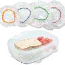 Culinary Elements Reusable Bowl Covers, Fits Small Bowls,12-Pack, 4 Sizes with Elastic, BPA-Free Plastic Food Storage Lids for Leftovers, Snacks & Prep Bowls 3 Pack