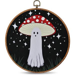 Mushroom Ghost Wall Decor Mushroom Home Wall Decor Mushroom Aesthetic Art Cottagecore Decor for Living Room Kitchen Bathroom