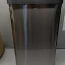 EKO Mirage-T 50 Liter / 13.2 Gallon Touchless Rectangular Motion Sensor Trash Can, Brushed Stainless Steel Finish