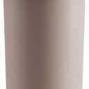 26oz Ceramic Coated Water Bottle, 3-Way Drinking (Straw/Sip/Wide Mouth), 6H Hot & Cold Insulated Water Bottle Leakproof Travel Cup with Handle - Cofffee Brown
