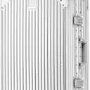 HotWay 22 Inch Checked in Luggage with Aluminum Frame,PC Hard Shell Suitcase with Spinner Wheels and TSA Lock, Large Suitcase for Travel