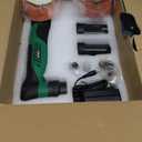 BATOCA S5 Cordless Car Buffer Polisher Kit 1 Inch 3 Inch Dual Action & Rotary Polishing Machine for Car Detailing,2x 2.0Ah Batteries,6 Variable Speeds 2000-5500RPM,Orbital Polisher for Car Boat Polish (Green)