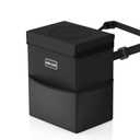 Beicarin Car Trash Can with Lid - Trash Bag Hanging with Storage Pockets Leak-Proof Organizer Collapsible and Portable Waterproof Garbage Bin, 2.2 Gallons Multipurpose Trash Bin for Car