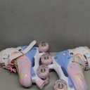 Kids Roller Skates, 4 Size Adjustable Quad Skates with All Light Up Wheels, 10C to 8 Rollerskates for Toddlers, Beginners, Boys, Girls, Outdoor, Indoor, M