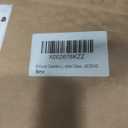 Emliviar 20 Inch Outdoor Pendant Light for Porch, Outdoor Chandelier for Porch, Die-Cast Aluminum with Seeded Glass, Black Finish, DE281H-M BK