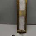 Battery Operated Resin Wall Sconce - Wireless Rechargeable Gold Wall Light Dimmable LED Remote Wall Sconces Lighting Modern Cordless Brushed Brass Vanity Light Fixture for Living Room Bedroom Bathroom (19 Inch)