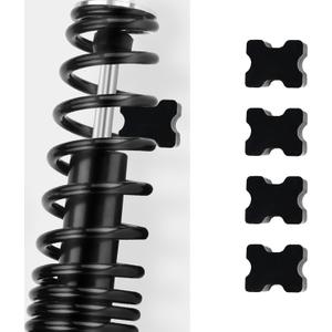 Tioollev 4PCS Coil Spring Spacer Kit,Heavy Duty Rubber Lift Blocks for Enhancing 1" to 1.5" Spacing Spring Rate,Universal Rubber Lift Blocks Car Accessories for Most Cars Trucks SUVs (4PCS)