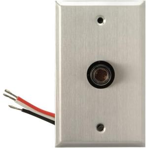 Woods 59409WD Outdoor Hardwired Post Eye Light Control and Wall Plate; Metallic Finish;Silver (Fits standard outlet box)