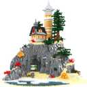 Architecture Island Cave Lighthouse Micro Building Blocks Sets5686PCS- Building Block Model Gifts and Unique Collectibles Suitable for Children and Adult Creative Enthusiasts