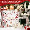 Lanpn 6 Pcs 2025 Baby's First Christmas Ornament 4" 5.5", 1st Xmas Tree Ornaments Gift Set for Baby Boy Girl, Christmas Newborn New Bebe Keepsake, Personalised Name Holiday Hanging Decor, Beige