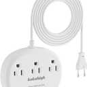European Travel Plug Adapter with USB C, Multi Country Outlet Adapter with 3 AC Outlets and 4 USB Ports, Type C Plug Adapter for US to Most of Europe Iceland Spain Italy France Germany etc
