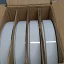 Famiware Nebula Pasta Bowls for 4, 8.75-inch Salad Bowl Sets, Large Wide Bowls for Serving Dinner, White with Black Rim