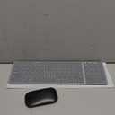 seenda Bluetooth Keyboard and Mouse, COE300 Wireless Keyboard Mouse Combo, 3 Multi-Device Connection Full Size Ultra-Slim Keyboard with Number Pad for Windows/Mac, Black