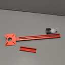 New 4 in 1 Router Milling Groove Bracket, Aluminum Alloy Router Circle Cutting Jig, Multifunctional RouterGuide for Cutting Circles, Adjustable RouterJig Tool for Woodworking (Rose Red) (Standard Size)