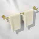 HITSLAM Gold 24 Inch Towel Bar for Bathroom, SUS304 Stainless Steel Bathroom Towel Rack Wall Mounted, Modern Home Decor Bath Towel Holder with Hardware Accessories (Total Length 25.7 Inch)