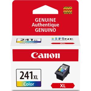 Canon CL-241 XL Genuine Color Ink Cartridge, Compatible with MG2120/3120/4120, MX512/432/472/372/392/522/532/452, MG2220/3220/4220/3520/3620, TS5120