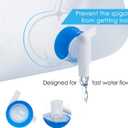 Collapsible Water Container with Spigot, 25.3 Gallon BPA Free Camping Water Storage Jug Carrier for Outdoors Hiking Backpack RV&Emergency, Survival Water Canteen-Portable Foldable Transparent