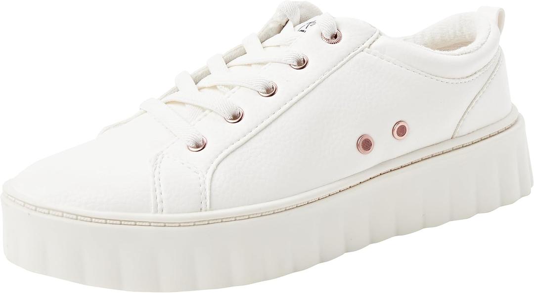 Roxy Women's Sheilahh Platform Slip On Sneakers (6, White)