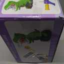 NIPLOOOW Moveable Dinosaur Shooting Toys for Kids 3-8 Years, Movable Shooting Target Toy with Air Pump Launcher, Interactive Competition Game Gift for Boys and Girls Ages 3 4 5 6 7 8 Years Old