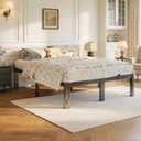 Metal Bed Frame Queen Size 14 Inch with Round Corner No Box Spring Needed
Heavy Duty 3500 lbs Metal Platform Bed Frame Under Bed Space, Noise‑Free, Anti‑Slip, Tool‑Free Assembly, Black