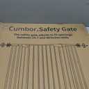 Cumbor 36" Extra Tall Baby Gate for Stairs, 29.7-48" Wide Dog Gates for Doorways, Auto Close Safety Gate for Babies and Pets, Easy Install, Pressure Mounted, Fits Doorways, Stairs, Entryways, White