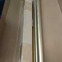 Gold Curtain Rod Set with Crystal-clear Diamond Pattern Finials, 72-144 inch, Standard Single Drapery Rod for 1 Pack, 7/8 inch diameter, Adjustable Length