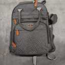 BabbleRoo Diaper Bag Backpack - Baby Essentials Travel Tote - Multi Function Water Resistant Diaper Bag, Travel Essentials Baby Bag with Changing Pad, Stroller Straps & Pacifier Case - Dark Gray (26L)