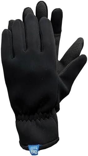 Glacier Glove Kenai Original Full Finger Gloves - Versatile Protective Unisex Gloves for Fly Fishing, Outdoors, Kayaking, Surfing, Paddling, Boating, Black, L