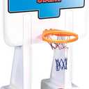 SWIMLINE Pool Basketball Hoop Poolside Game POOL JAM Heavy Duty With Plastic Rim For Kids & Adults Swimming Splash Hoops Games With Midsize Water Basketball, Toy For Pools, Outdoor Summer Hoops 9189M