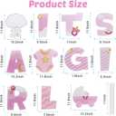 THTEN 11 Pack Pink 'It's A Girl' Yard Sign with Stakes - Large, Waterproof, UV-Safe Inks - Baby Shower, Gender Reveal, Welcome Home Decorations