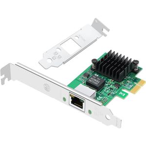 Gigabit Ethernet Network Card with Intel I226-V Chip 2.5Gbps Single-Port NIC Card,PCI-E X1 RJ45 LAN Network Adapter, Support Windows Server 2019/2022/Windows 10/11/Linux/Vmware