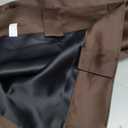 Bedroom Blackout Curtains - 42 W x 72 L, Brown Window Draperies Thermal Insulated Back Tab/Rod Pocket Curtain Panels/Window Treatments Home Decoration, Double Pieces 2 Panels