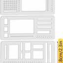 2 x 9 Pcs Handmade Flexible Record Template, 3 Style Planner Stencils Set Reusable Templates for Bullet Journals, Task Lists & Daily Organization  Compatible with Coils, Discs & Rings