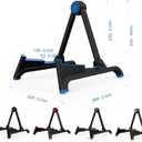 Guitar Stand, Universal Instrument Holder for Acoustic and Electric Guitars (Black)