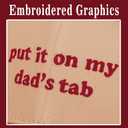 Put It On My Dads Tab Hat, Funny Vintage Trucker Hats Adjustable Cap for Men Women Classic Baseball Cap (Red)