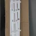 24" Extra Tall Fence for Christmas Tree,12PCS White Picket Fence Gate Barrier with Snowflakes&Tree Patterns Christmas Tree Gate for Pets(24" H x 5" W Each)