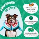 BENCMATE Inflatable Dog Cone Collar Alternative, Soft Dog Cone for Small Medium Large Dogs and Cats, Neck Recovery ECollar Donut Collar After Surgery (Medium, Shark) (Blue)
