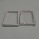 Mornajina 2 Pcs 9" x 5.7" Velvet Jewelry Tray Jewelry Display Tray, Stackable Empty Plate Trays for Earrings Necklaces Bracelet Rings Display Showcase - Beige