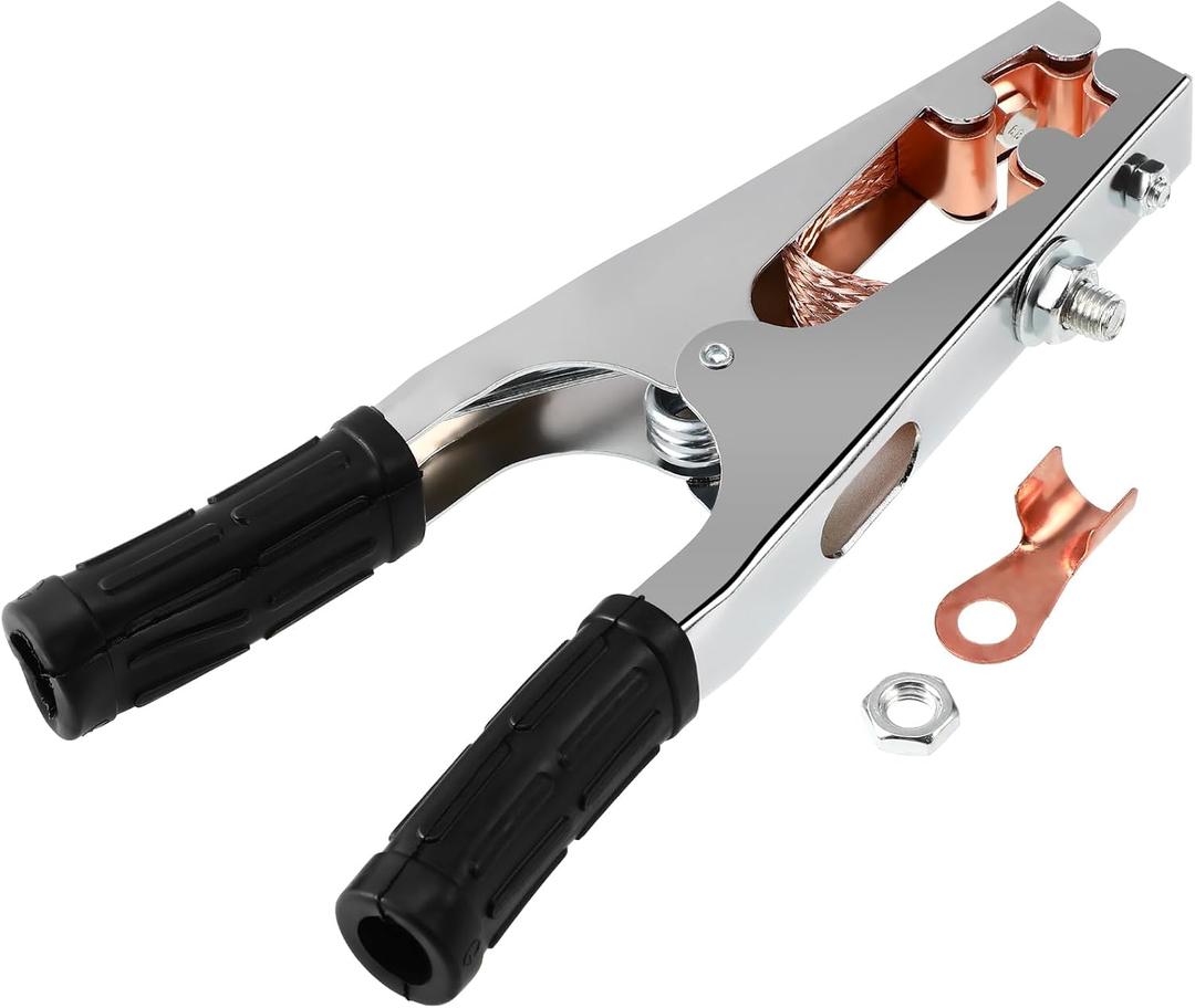 Veemoon 800A Welding Ground Clamp, Manual Welder Electrode Holder Heavy Duty Grounding Clamp Welder Earth Iron Clip Professional Tools Accessories Processing