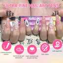 2 x 12 Colors Nail Art Pens, Fine Tips Nail Polish Pens Quick Dry, Graffiti Dotting Pen Acrylic Painted Pen Kit 3d Nail Polish Pens Drawing Painting for Diy Nails Art Design Manicure Tools