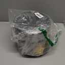 Nervure 100Pcs Green and Gold Plastic Plates - 7.5inch Disposable Green Dessert/Salad Plates - Heavy Duty Plastic Plate Ideal for Wedding & Party