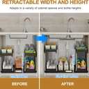 NIUXX Expandable Under Sink Organizer: 2 Tier Height Adjustable