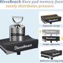 BlessReach Knee Scooter Pad for Most Knee Walkers Black